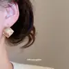 Pinzas para Orejas de Rombos Doble Cara Incrustadas de Diamantes para Mujer Sin Perforaciones, con un Diseño de Nicho y Estilo Versátil, Pendientes de Lujo Ligero y de Alta Gama