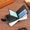 Nueva cartera para hombre, corta, de negocios, simple, a la moda, suave, para jóvenes, ultra delgada, venta al por mayor de fabricantes transfronterizos