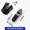 Venta al por mayor No. 3 y No. 5 Cabezales de Resorte de Bloqueo Automático de Nylon, Cabezal de Cremallera Reversible Moldeado por Inyección Negro, Cabezal de Cuero de Rebote Moldeado por Inyección