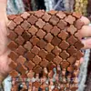 14mm Piedra Natural Cristal Ágata Plano Trébol de Cuatro Hojas Pulsera DIY Collar Accesorios de Joyería Productos Semiacabados Venta al por Mayor