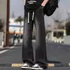 Jeans de perna reta solto para primavera e outono de comércio exterior para homens, calças compridas casuais de perna larga da marca de moda americana high street para homens