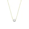 Amazon Comercio Electrónico Transfronterizo Simple Diario Collar Colgante de Circonita para Mujer 2026 Dorado Elegante Collar de Moda