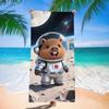Toalla de Playa de Capibara Nueva Transfronteriza Toalla de Baño de Microfibra de Dibujos Animados para Niños Capibara Absorbente Secado Rápido