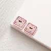 Etiqueta de tecido com borda ondulada de macaron personalizada, etiqueta tecida de pato fofo de desenho animado bordado com laço, acessório de vestuário