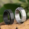 Espejo Cruzado Moda de Comercio Exterior Tuerca Octagonal Anillo Giratorio de Acero de Titanio Estilo Nuevo