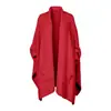 Venta Caliente Transfronteriza Manta Chal con Abertura de Medio Terciopelo Pijama de Medio Terciopelo para Mujer Ropa de Casa Ropa de Abrigo Multifuncional Otoño/Invierno