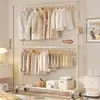 Arara de Roupas de Camada Dupla, Cabideiro, Cabides, Arara de Roupas Simples para Quarto de Casa, Economizador de Espaço, Varal de Roupas