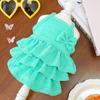 Vestido de princesa para perro, novedad de verano, fino, de peluche, Bixiong, ropa para perro pequeño, suministros, vestido de caramelo, ropa para gato
