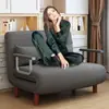 Sofá cama plegable, una pieza versátil para la sala de estar, perfecta para siestas y relajarse, ahorra espacio, individual y un sofá cama de tela moderno