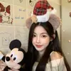 Diadema con lazo de lentejuelas, Princesa del Paraíso, Mickey, Minnie, Mickey Mouse, pinza para el cabello, accesorios para el cabello con foto para adultos y niños
