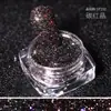 Azúcar Polvo de Diamante Triturado Estilo Francés Arena Movediza Brillo para Uñas Artículo Popular de Celebridad de Internet Blanco Versátil Súper Brillante Finas Decoraciones para Uñas