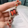 Reloj de mujer de lujo ligero con incrustaciones de diamantes de imitación, reloj pulsera de moda, reloj de cuarzo con incrustaciones de diamantes en forma de trébol de cuatro hojas, venta al por mayor