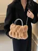 2026 Nuevo Bolso de Felpa Otoño para Mujer Bolso de Mano de Moda Tendencia Bolso de Piel de Alta Gama Nicho Bolso de Hombro Único Cruzado