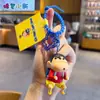 Chaveiro Pingente Autêntico Desenho Animado Shin-Chan Super-Homem Dinâmico Carro Chaveiro Boneca Fofa para Bolsa Decoração