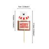 Producto con derechos de autor impresión Navidad Paleta decoración de pastel mesa de postres Taza Bobo cubierta pegatina palo para pastel