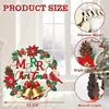 Nueva Decoración para el Hogar de Amazon Elementos Navideños de Invierno Celebración Navideña Letrero de Madera Placa Decorativa Creativa