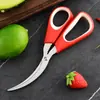 Venta al por mayor de fábrica tijeras de cocina de acero inoxidable tijeras para línea de camarones para limpiar intestinos de camarones tijeras para camarones cortar vejiga natatoria de pescado tijeras para mariscos