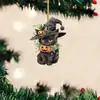 Transfronterizo Nuevo Halloween Navidad Dibujos Animados Lindo Gato Colgante Decoración Colgante de Navidad Decoración Colgante para Coche