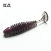 Road Explosivo sub-Isca Macia raiz isca 3,5cm Road sub-micro pequeno t-cauda minhoca macia boca de cavalo olho vermelho rofei peixe sol