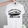 Camiseta de Modal 180g Coche de Drift Initial D Sol Rojo de Akagi Camiseta de Anime de Verano Ae86 Talla Europea Jd