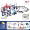 Venta al por mayor transfronteriza juguete de tren para niños niño DIY montaje cambiable parque de montaña rusa de tren eléctrico de dinosaurios