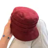 Chapéu de camurça japonês para equitação feminino outono e inverno mostrar rosto pequeno chapéu de cavaleiro plissado moda retrô topo plano chapéu bico de pato