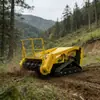 Cortador de Grama Estendido Controlado Remotamente, Roçadeira de Esteira, Triturador de Grama Todo-o-Terreno, Soprador de Folhas, Cortador de Grama