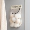 Artefacto de almacenamiento de bolsas de basura extraíbles montado en la pared de gran capacidad para cocina, bolsa de plástico, red de malla con velcro