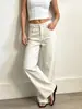 Verano Nuevo Estilo Estilo Europeo y Americano Cintura Alta Caída Pantalones de Pierna Ancha para Mujer Sueltos Adelgazantes Versátiles Casuales Pantalones Largos Venta al por Mayor