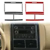 Adequado para Ford Explorer 08-10, acabamento interno em fibra de carbono, conjunto completo de adesivos decorativos para painel de levantamento de vidro