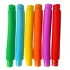 Novos Tubos Pop 17mm Tubo Telescópico Brinquedo Tubo de Puxar para Crianças Brinquedo Espiral de Descompressão Tubo Torcido Tubo Ondulado