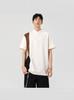 Camisa Polo Masculina de Seda de Gelo Manga Curta Verão Fina Manga Meia Manga Color Block Pique de Seda de Gelo Camiseta com Gola