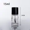Frasco de Esmalte Sub-frasco 5ml10ml15ml Frasco de Vidro Transparente Vazio Pincel Largo Dupont Frasco de Cola Atacado