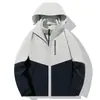 Chaqueta de Trabajo Tres en Uno Desmontable de Dos Piezas a Prueba de Viento Cálida para Otoño e Invierno con LOGOTIPO Estampado y Bordado