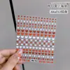 Pegatinas de Arte para Uñas con Lazo Francés Color Borgoña Popular entre Celebridades de Internet Lazo de Cinta Rojo de Año Nuevo Accesorios para Uñas