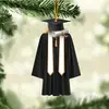 Colgante de Ropa de Graduación Transfronterizo 2025 Madera Acrílico Temporada de Graduación Vestido de Graduación Decoración de Birrete Regalo