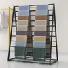 Estante de exhibición de bufandas de pie, estante multicapa para toallas y telas, estante para bufandas de seda y calentadores de cuello, estante de almacenamiento de pared para papel de regalo