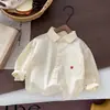 Ropa Deportiva al por Mayor para Niños, Conjunto de Tres Piezas de Nueva Colección Primavera-Otoño, Camisa a Rayas con Cuello para Niños Guapos, Chaleco de Punto con Elefante