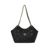 Bolsa Tote de Ombro Estilo Chanel para Mulheres, Grande Capacidade, Novo Modelo 2026, Bolsa Grande de Corrente no Ombro, Estilo Descontraído, Fashion