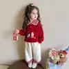 Conjunto de Dibujos Animados para Niñas Otoño Conjunto Infantil 2026 Nueva Moda Sudadera y Pantalones Dos Piezas para Niña Pequeña Bebé
