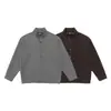 Yidao Roupas Vintage 2026 Outono Novo Retrô Japonês Simples Cor Sólida Estilo Old Money Cardigã Moletom Solto com Botões para Homem