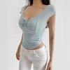 Camiseta Sin Mangas Moldeadora de Cuerpo Sexy 'Pure Desire' para Mujer, Chica Dulce y Picante, Corte Ajustado, Top Base Versátil para Vestir por Encima