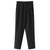 Pantalones Capri de Seda Helada de Verano para Mujeres de Mediana Edad y Mayores, Pantalones Rectos Holgados con Cintura Elástica, Holgados y Adelgazantes