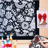 Manta de Colorir DIY Nova com Marcadores Manta de Colorir DIY com Marcadores