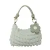 Plisado Gran Capacidad Moda Estilo Coreano Color Sólido Estilo Fresco Correa de Hombro Anudada Bolso Pequeño Mujer 2026 Nuevo Bolso Cruzado Mujer