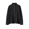Elegante Capa Base~ Camiseta Base de Punto 100% Cachemir Puro Consinee para Mujer, Cárdigan Chaqueta Delgado para Superponer
