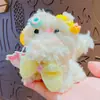 Llavero Colgante de Muñeca Conejo Twister de Peluche de Dibujos Animados Lindo para Pareja Llavero de Mochila Escolar Colgante Pequeño Regalo