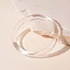 Pulseira Geométricas de Círculo com Tingimento Simi em Acrílico Vintage Moda Europeia e Americana Simples Nicho Elegante Pulseira de Estilo High-end para Mulheres
