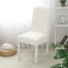Espessado Uma peça Polar Fleece Elastic Chair Cover Household Chair Cover Hotel Chair Cover Banquet Cover Chair Cover Solid Color Chair Cover