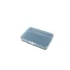 Caja Plana Rectangular 9.5 Caja Plana de Plástico Transparente Caja para Componentes de Pines Caja para Piezas de Equipo de Pesca Caja de Exhibición de Muestras con Pegatina